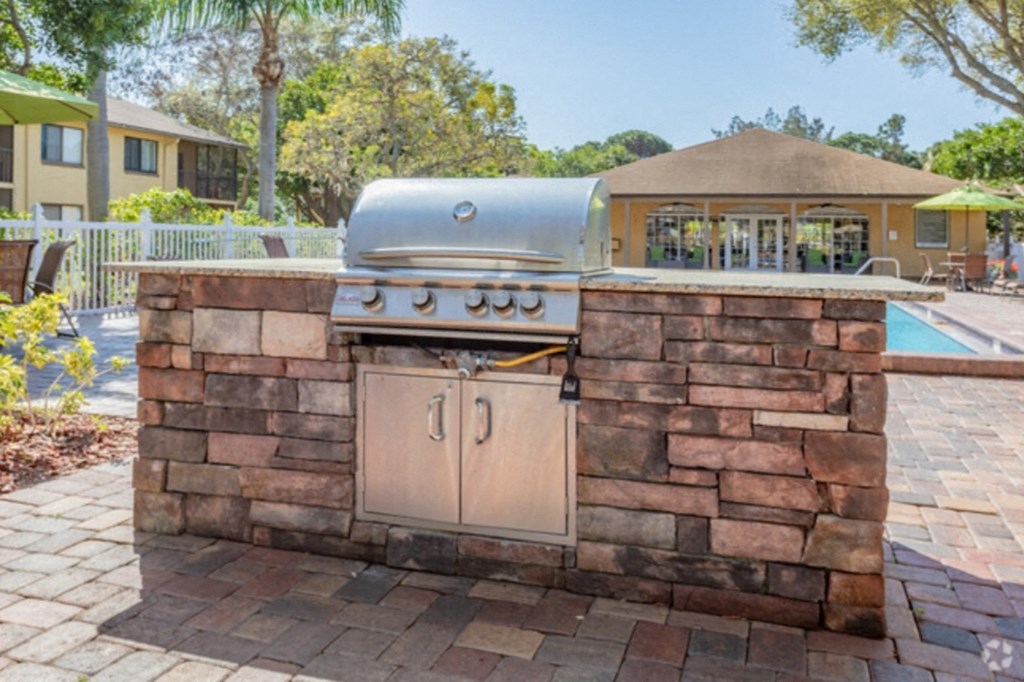 Outdoor Grill at Bay Club, Bradenton, Florida