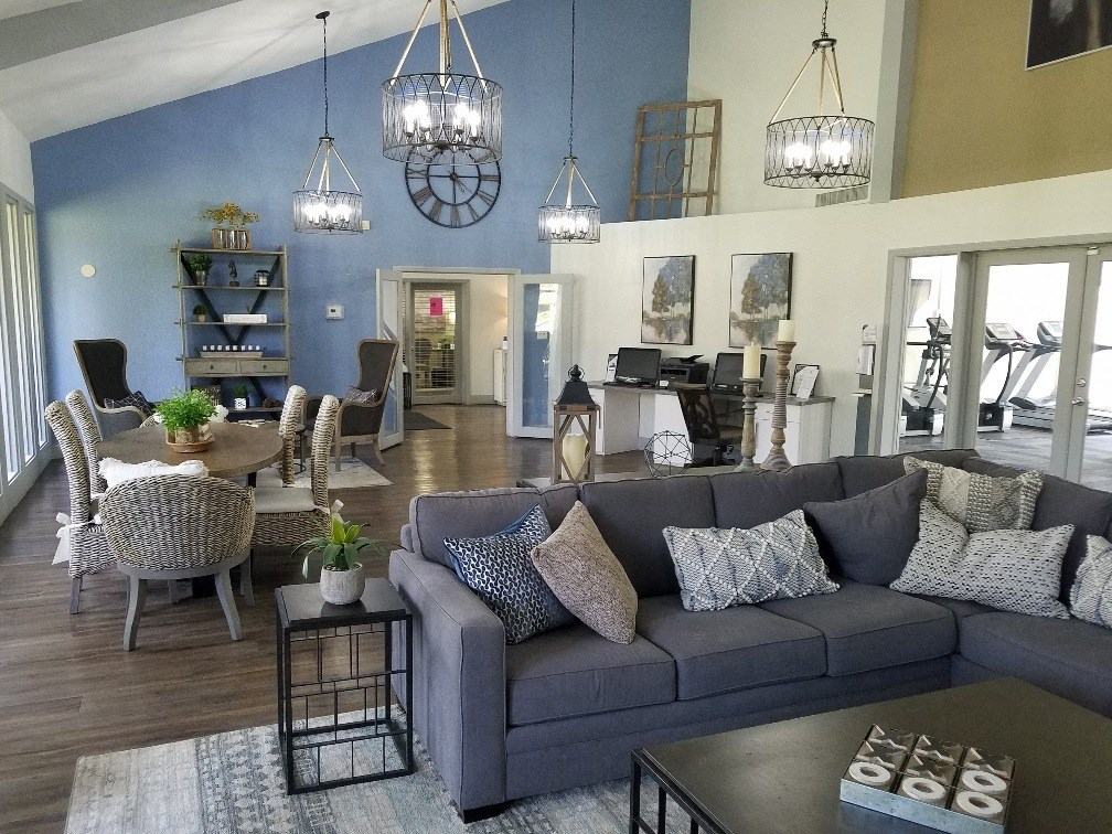 a view of the living room and dining room from the kitchen