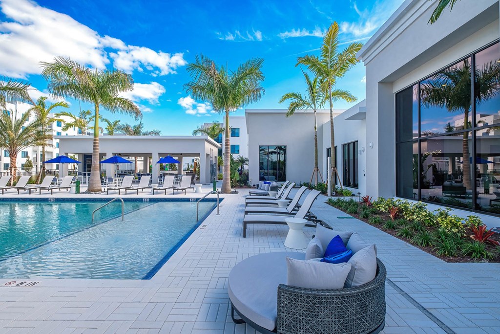 the pool area at the resort at longboat key club