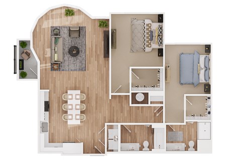 a1 floor plan 1 bedroom 1190 square feet the