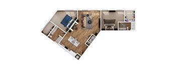 3 bedroom floor plan  the residences at sawmill estates apartments in