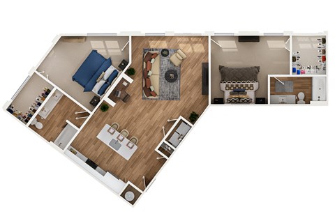3 bedroom floor plan  the residences at sawmill estates apartments in