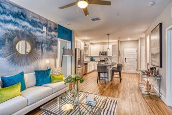 Beautiful Living Area at The Parker at Maitland Station in Maitland, FL