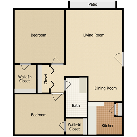 a floor plan of a living room with a kitchen and a dining room