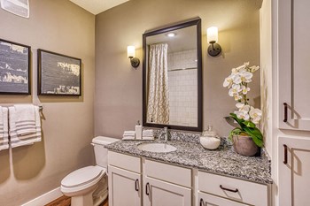 Renovated Bathrooms With Quartz Counters Renovated Bathrooms With Quartz Counters at The Parker at Maitland Station, Florida, 32751 - Photo Gallery 6
