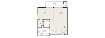 a floor plan of a two bedroom apartment
