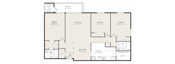 a floor plan of a 1 bedroom apartment