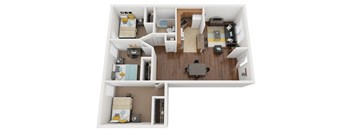 a floor plan image of the villas at oak crest in chattanooga, tn