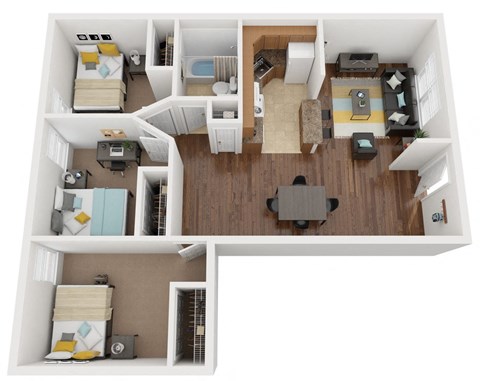 a floor plan image of the villas at oak crest in chattanooga, tn
