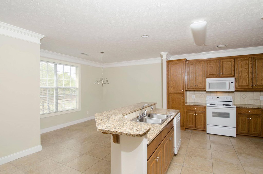 kitchen and dining room
