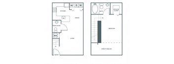 One Bedroom One Bath (839 SF)
