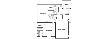 a plan of a floor plan of an apartment building