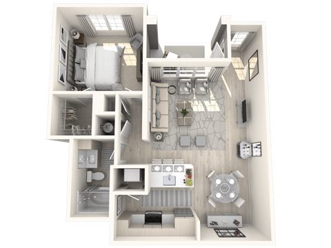 A1 Floor Plan at Altis Blue Lake, Florida, 33467