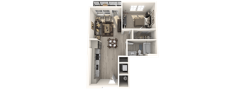 a floor plan of a 2100 sq ft apartment