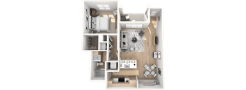 A1- Allegre Floor Plan  at Altis Santa Barbara, Florida