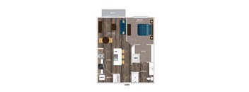 A floor plan of a house with labeled rooms such as RELAX, DREAM, and COOK.