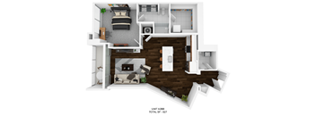 the 1121  1 bedroom floor plan  460 sq ft