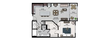 a floor plan of a house