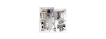 A white bathroom with a toilet, sink, and a shower.