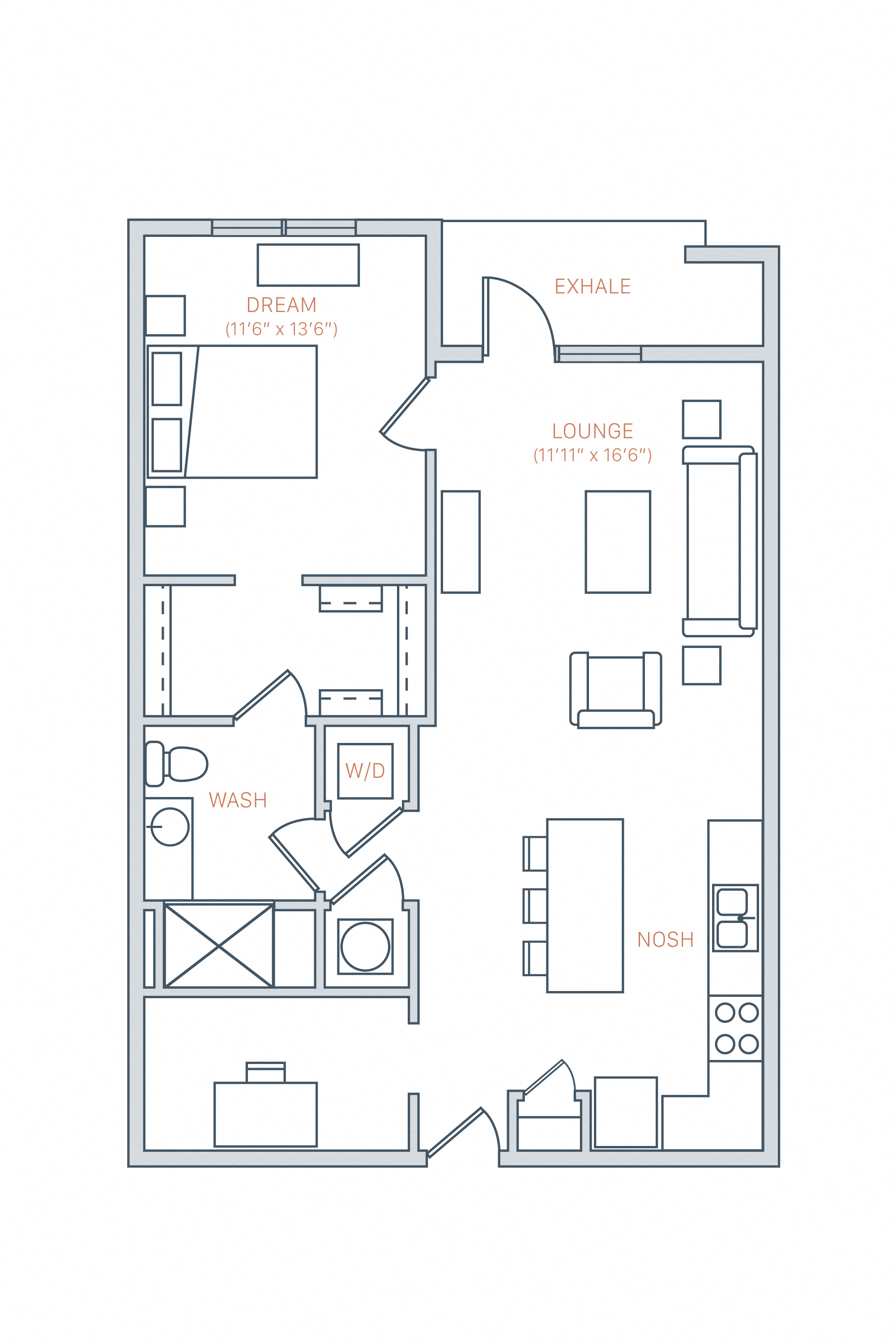bedroom floor plan | the milano residences