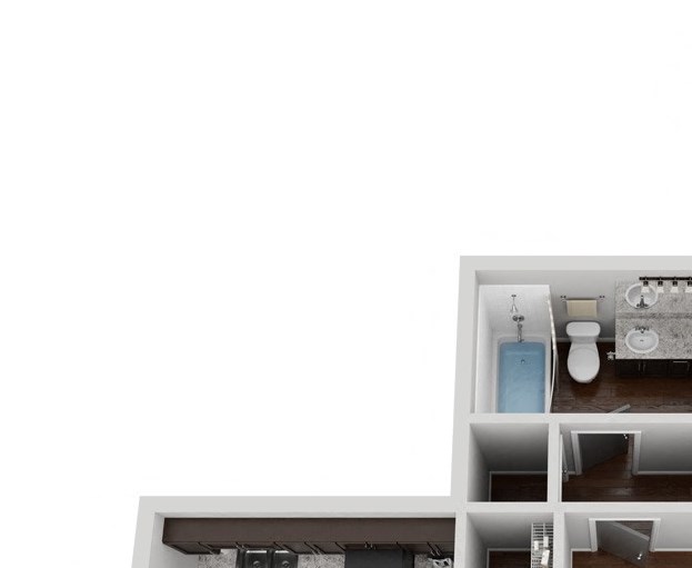 715 sf floor plan