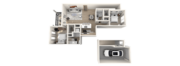 C2 Floor Plan at Altis Grand Twin Lakes, Florida