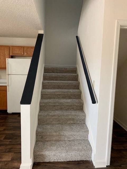 stairs to kitchen