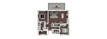 a1 floor plan  1 bedroom with 1 bathroom  1190 square feet