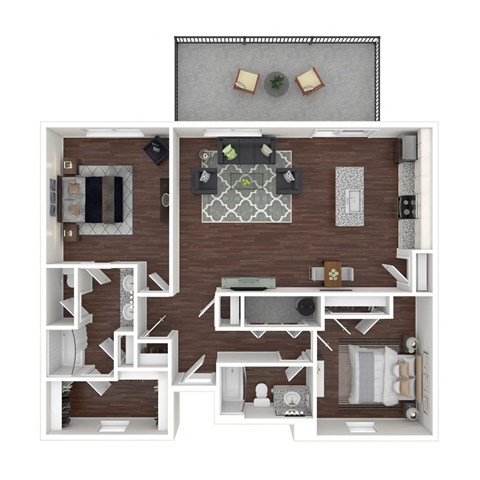 a1 floor plan  1 bedroom with 1 bathroom  1190 square feet