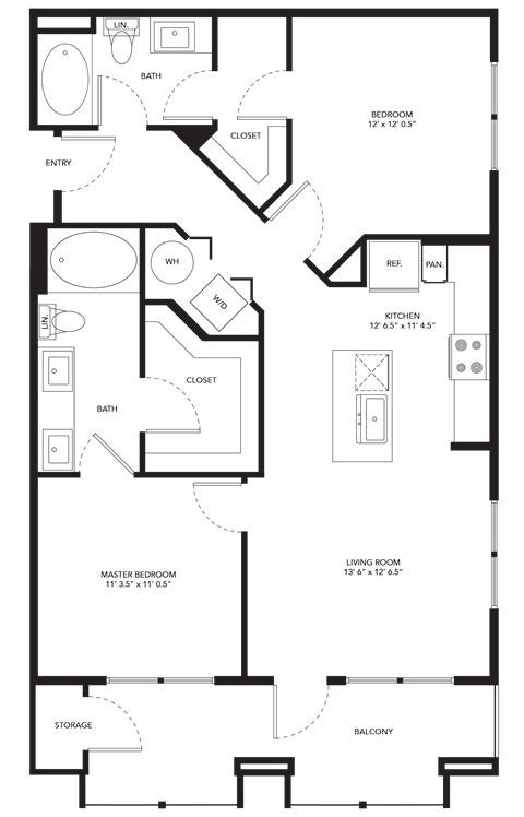 a floor plan of a small house