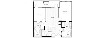 a blueprint of a floor plan of a house