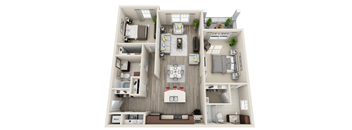 a 1 bedroom floor plan  503 square feet