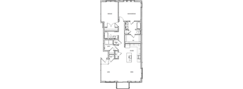 floor plan of the first floor of a modern house
