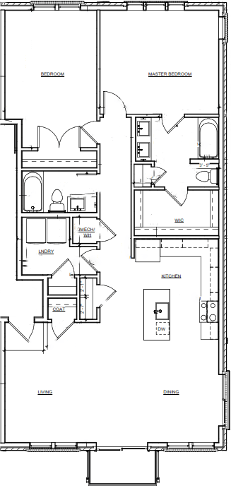 floor plan of the first floor of a modern house