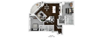 the 1190 sqft floor plan  urban
