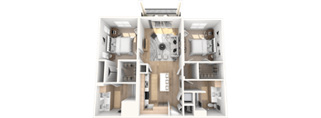 B3A- Allure Floor Plan at Altis Santa Barbara, Naples