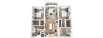 B3B- Bliss Floor Plan at Altis Santa Barbara, Naples, 34104