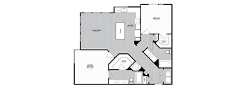 B4 2 Bed 2 Bath 1,224 Sq. Ft. Floor Plan at The Parker at Maitland Station in Maitland, 32751