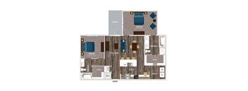A floor plan of a house with labeled rooms such as "DREAM", "LIVE/DINE", and "STYLE".