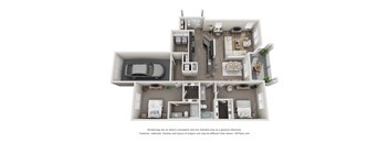 greystone falls two bedroom direct entry garage floor plan