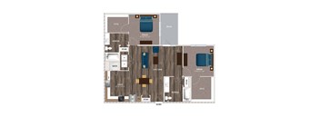 A floor plan of a house with labeled rooms such as "DREAM" and "REFRESH".