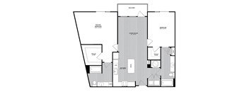 B5 2 Bed 2 Bath 1,256 Sq. Ft.. Floor Plan at The Parker at Maitland Station in 32751