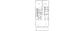 floor plan of the second level of the first floor of a house