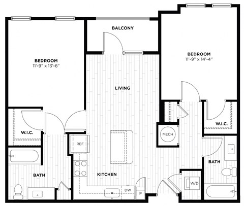 a blueprint of a floor plan of a house