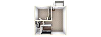 703 Square-Feet BEECH Floor Plan at District at Vinings, Atlanta, GA, 30339