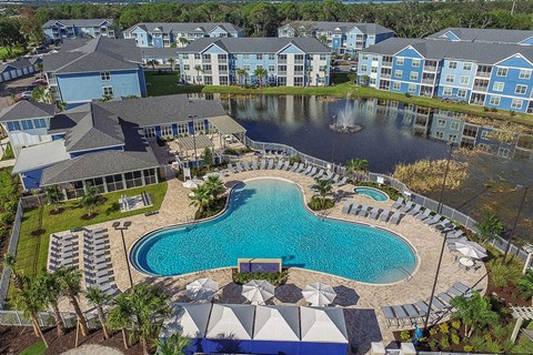 Blue Heron Creek Pool Birds Eye View