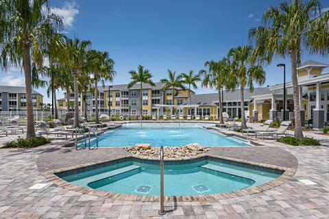 Resort style heated pool