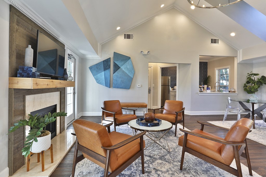 Modern Living Room at Crestmont at Thornblade, Greenville, 29615