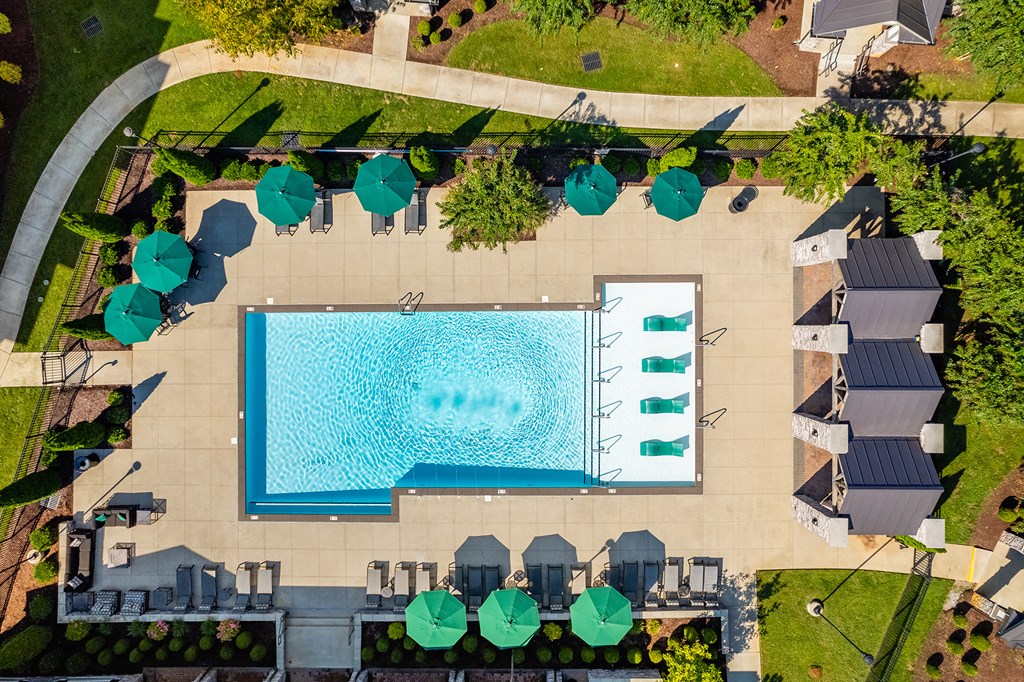 arial view of the pool at the resort at longboat key club