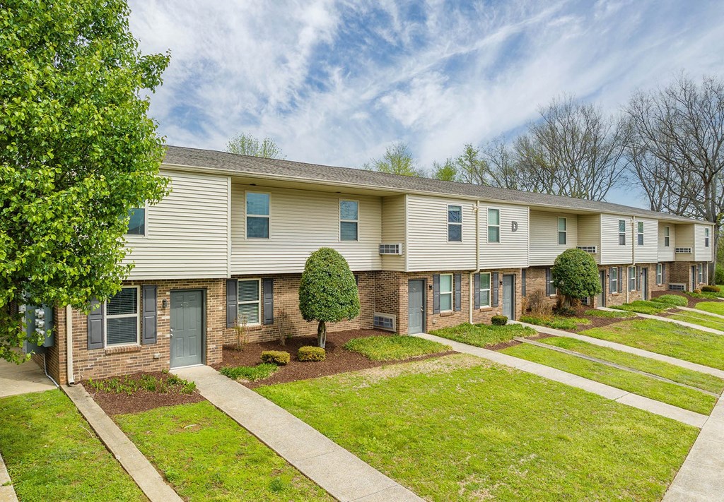 our apartments showcase a beautiful lawn